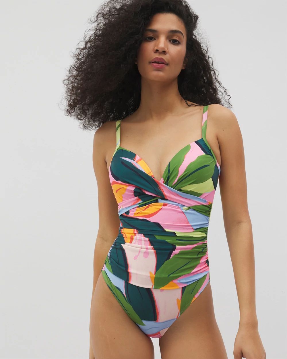 Soma Swim Twist-Front One-Piece | Soma